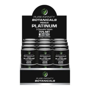 PIBPLTAB001 PURE INFINITY BOTANICALS PLATINUM MIT MAENGDA 75MG CHEWABLE TABLETS 3CT/ 18PK