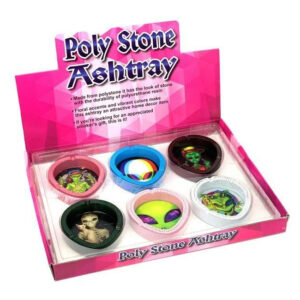 POLYASHTRAY POLY STONE ASHTRAY 6CT/ BOX