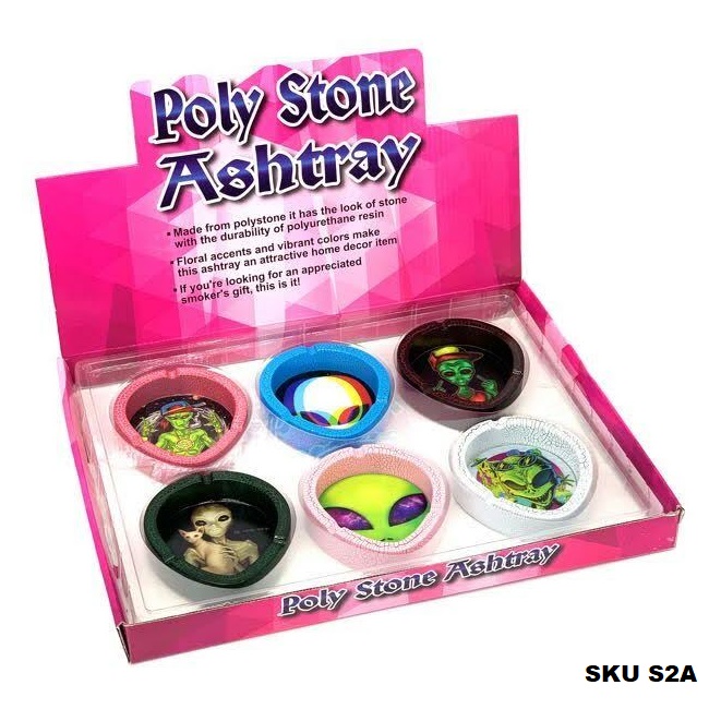 POLY STONE ASHTRAY 6CT/ BOX - Image 4