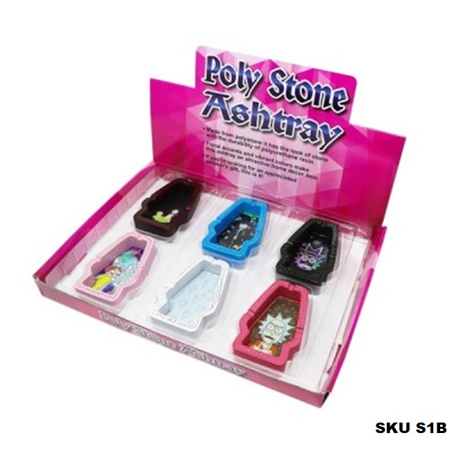 POLY STONE ASHTRAY 6CT/ BOX - Image 5