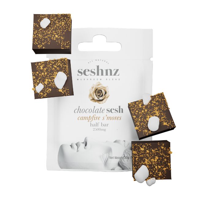 SESHNZ MUSHROOM BLEND ORGANIC 2500MG CHOCOLATE 15CT/ BOX - Image 3