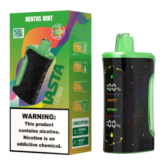 VASTA VS55000 5% DISPOSABLE (100ML) 55K PUFFS 5CT/ BOX - Image 3