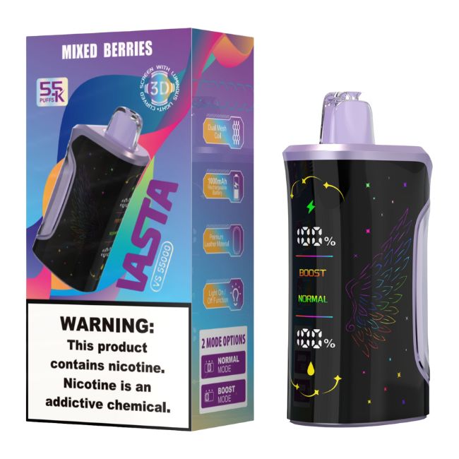 VASTA VS55000 5% DISPOSABLE (100ML) 55K PUFFS 5CT/ BOX - Image 5