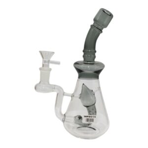 WPD019001 11" FANCY DOWN PERC DESIGN GLASS WATER PIPE