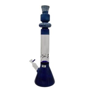 WPM066 18''FUMED TOP GLASS BEAKER WATER PIPE