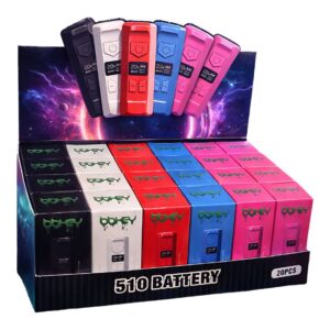 BBKEYBATT20CT001 BBKEY ASSORTED COLOR 400mAH 510 BATTERY 20CT/ DISPLAY