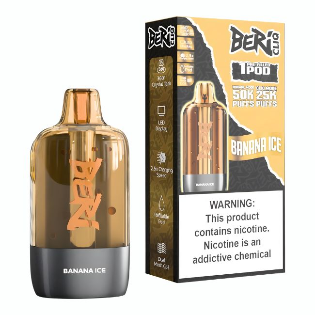 BERI CLIQ 5% DISPOSABLE POD (90ML) 50K PUFFS 5CT/ BOX - Image 5