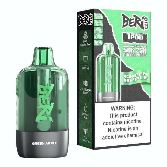 BERI CLIQ 5% DISPOSABLE POD (90ML) 50K PUFFS 5CT/ BOX - Image 6