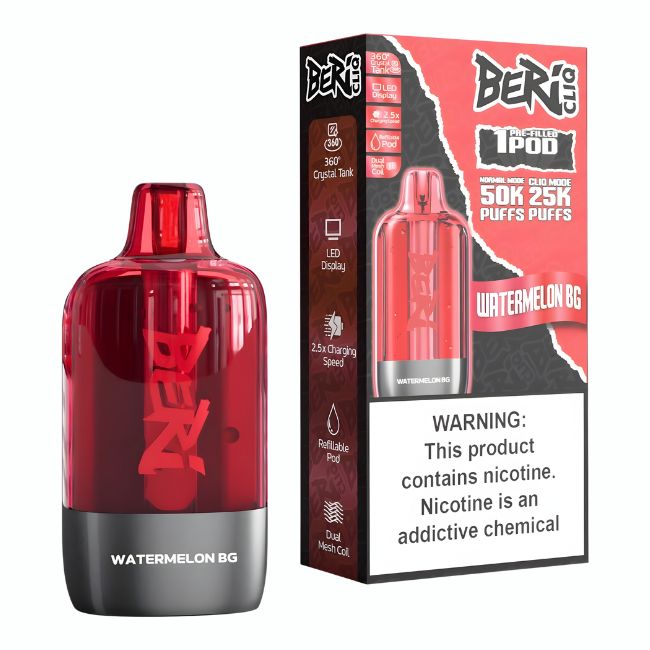 BERI CLIQ 5% DISPOSABLE POD (90ML) 50K PUFFS 5CT/ BOX - Image 8