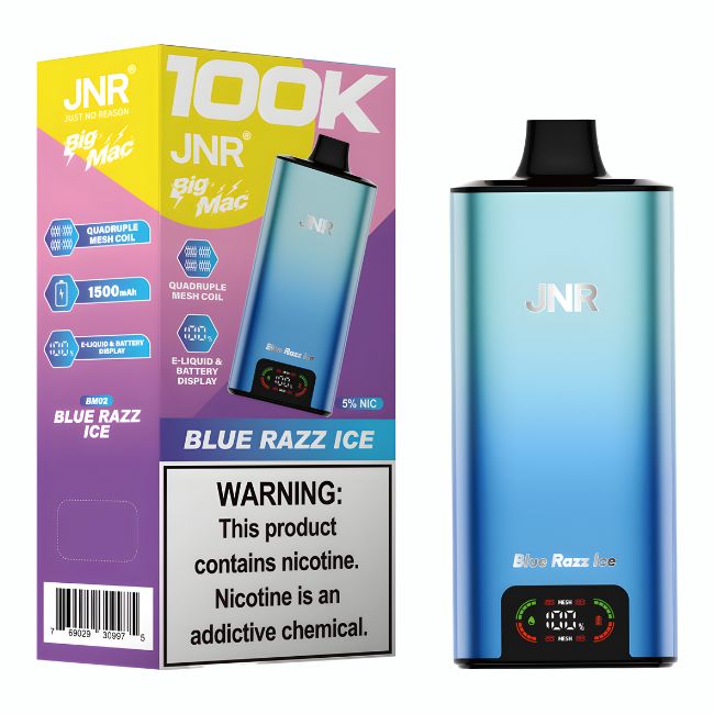 JNR BIG MAC 5% DISPOSABLE (100ML) 100K PUFFS 5CT/ BOX - Image 2