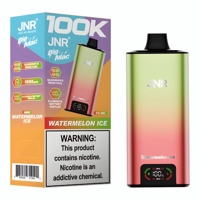 JNR BIG MAC 5% DISPOSABLE (100ML) 100K PUFFS 5CT/ BOX - Image 3