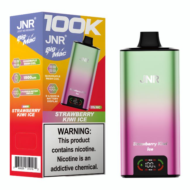 JNR BIG MAC 5% DISPOSABLE (100ML) 100K PUFFS 5CT/ BOX - Image 7