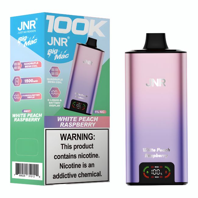 JNR BIG MAC 5% DISPOSABLE (100ML) 100K PUFFS 5CT/ BOX - Image 8