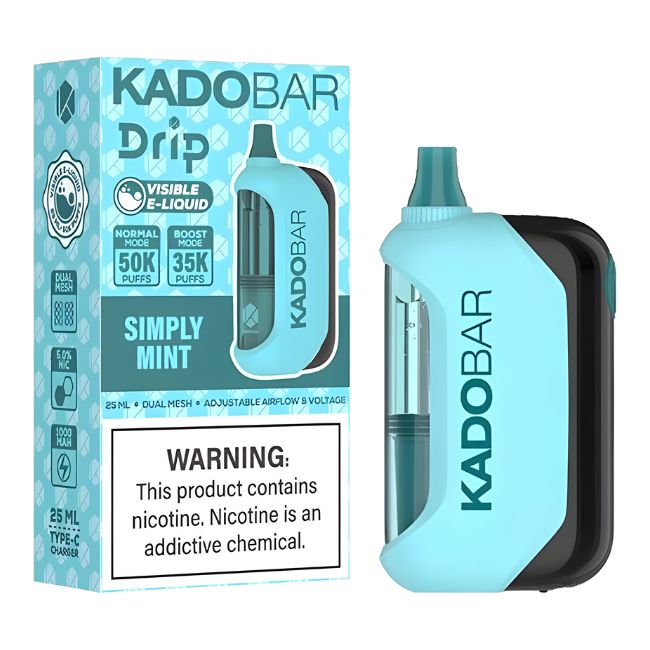 KADO BAR DRIP 5% DISPOSABLE (125ML) BOOST. MODE - 35K & NORM. MODE - 50K PUFFS 5CT/ BOX - Image 4