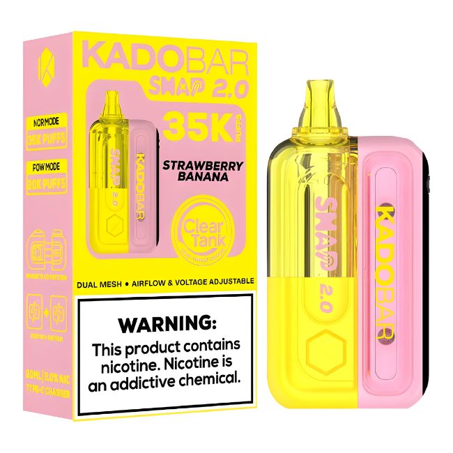 KADO BAR SNAP 2.0 5% DISPOSABLE KIT (100ML) 35K PUFFS 5CT/ BOX - Image 2