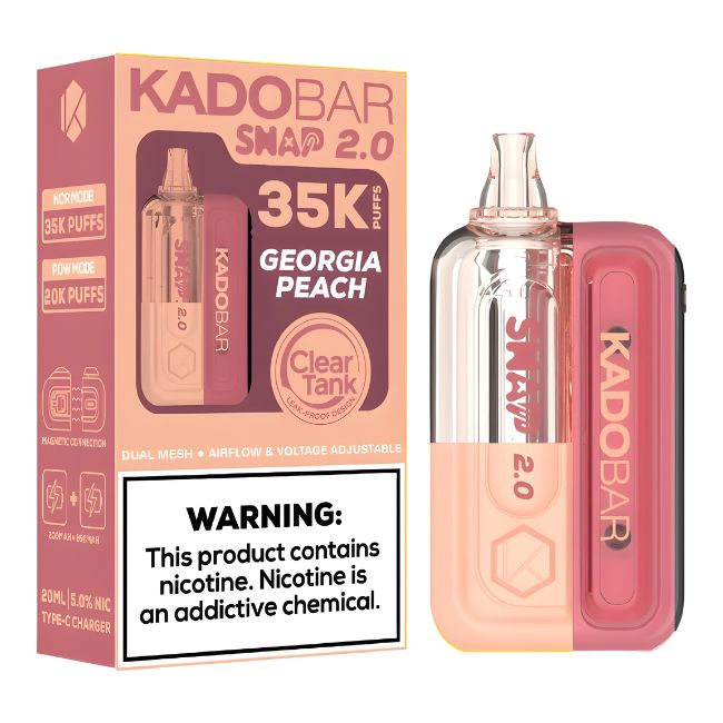 KADO BAR SNAP 2.0 5% DISPOSABLE KIT (100ML) 35K PUFFS 5CT/ BOX - Image 4