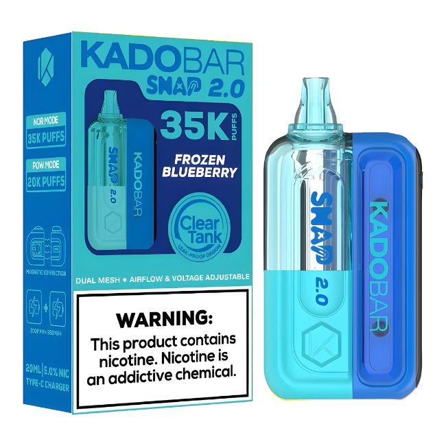 KADO BAR SNAP 2.0 5% DISPOSABLE KIT (100ML) 35K PUFFS 5CT/ BOX - Image 5