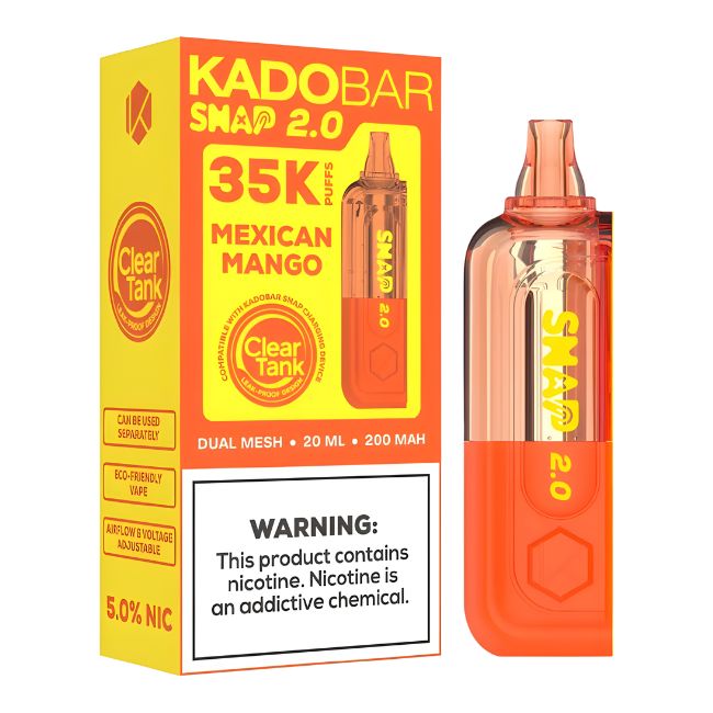 KADO BAR SNAP 2.0 5% DISPOSABLE POD (100ML) 35K PUFFS 5CT/ BOX - Image 2