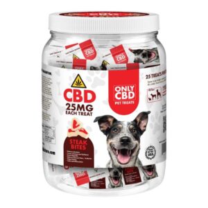 ONLYCBDPTJAR01 ONLY CBD PET TREATS 25MG EACH TREAT 25CT/ JAR