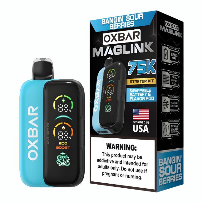 OXBAR MAGLINK 5% DISPOSABLE KIT (150ML) 75K PUFFS 5CT/ BOX - Image 2