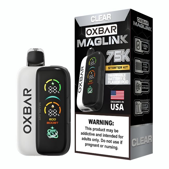 OXBAR MAGLINK 5% DISPOSABLE KIT (150ML) 75K PUFFS 5CT/ BOX - Image 4