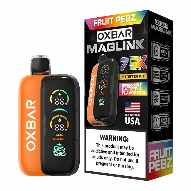 OXBAR MAGLINK 5% DISPOSABLE KIT (150ML) 75K PUFFS 5CT/ BOX - Image 5