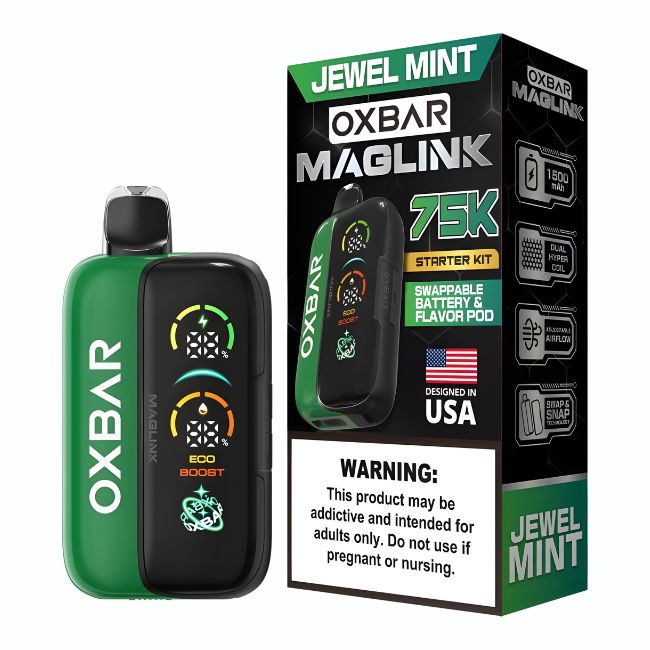 OXBAR MAGLINK 5% DISPOSABLE KIT (150ML) 75K PUFFS 5CT/ BOX - Image 6