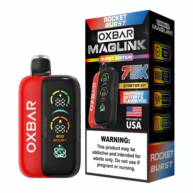 OXBAR MAGLINK 5% DISPOSABLE KIT (150ML) 75K PUFFS 5CT/ BOX - Image 7