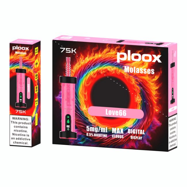 PLOOX MOLASSES 5% DISPOSABLE (200ML) 75K PUFFS 5CT/ BOX - Image 6