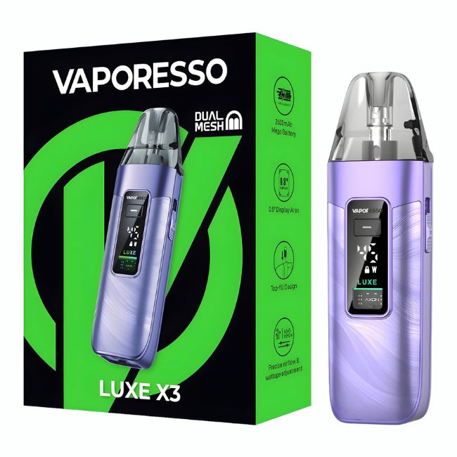 VAPORESSO LUXE X3 5ML 2600mAH STARTER KIT - Image 4