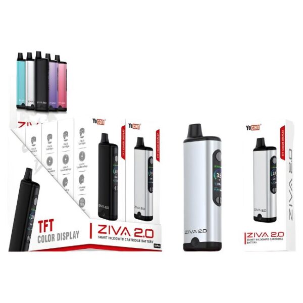 YOCAN ZIVA 2.0 SMART VAPORIZER MOD BATTERY 10CT/ BOX