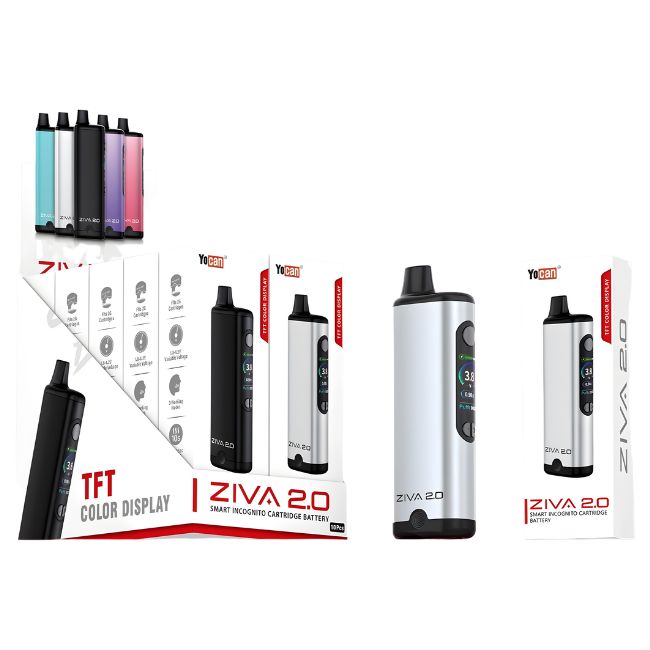 YOCAN ZIVA 2.0 SMART VAPORIZER MOD BATTERY 10CT/ BOX