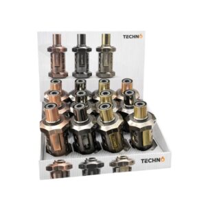 12058B TECHNO CAMOUFLAGE PREMIUM METALLIC TORCH LIGHTER 12CT/ DISPLAY