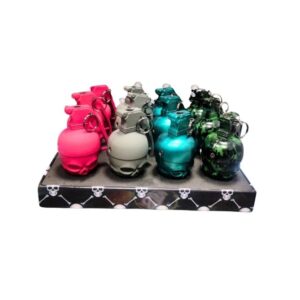 16666 SKULL IT 2.75'' SKULL GRENADE TORCH LIGHTER 12CT/ DISPLAY