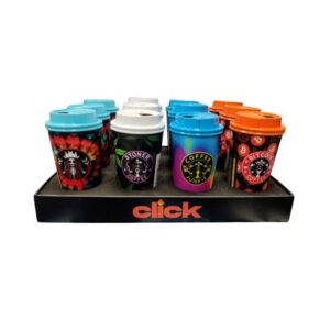 19253A CLICK COFFEE CUP TORCH LIGHTER 12CT/ DISPLAY