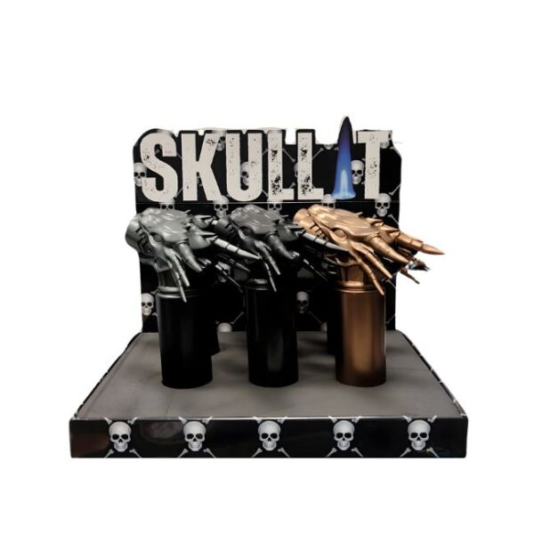 SKULL IT DRAGON ANGEL TORCH LIGHTER 6CT/ DISPLAY