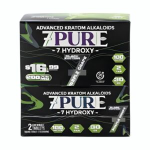 7PURE 7HYDROXY BLACK EDITION 100MG PER TABLET 2CT/30PK (PRE PRICED $16.99)