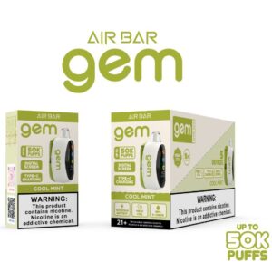 AIR BAR GEM 5% DISPOSABLE (90ML) 50K PUFFS 5CT/ BOX
