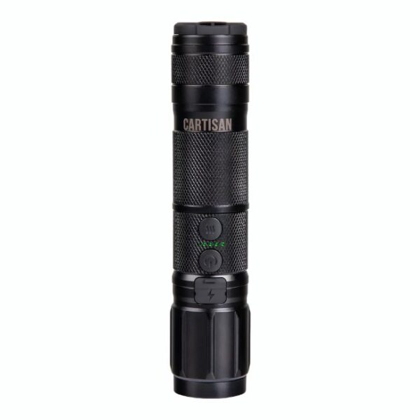 CARTISAN HIGH - BEAM 1500mAH RECHARGABLE BATTERY + FLASH LIGHT