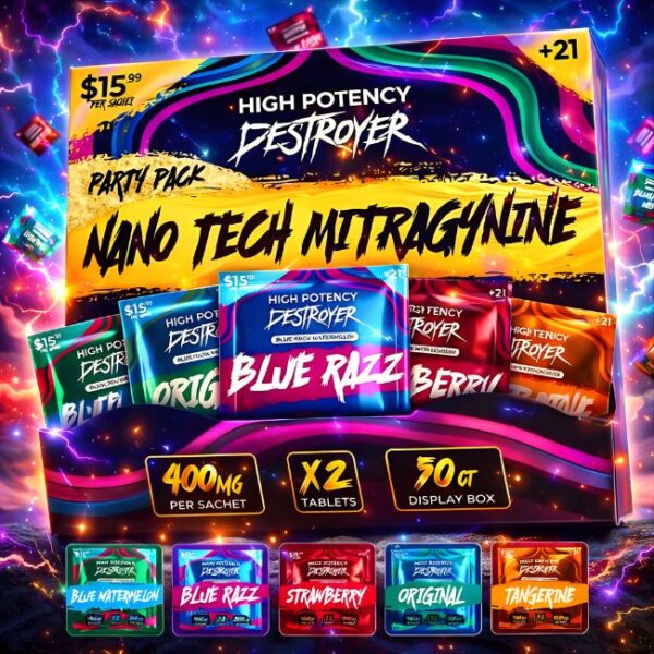 DESTROYER NANO TECH PARTY PACK 200MG PER TABLET 2CT/50PK PRE PRICED $15.99 (FLORIDA COMPLIANT)