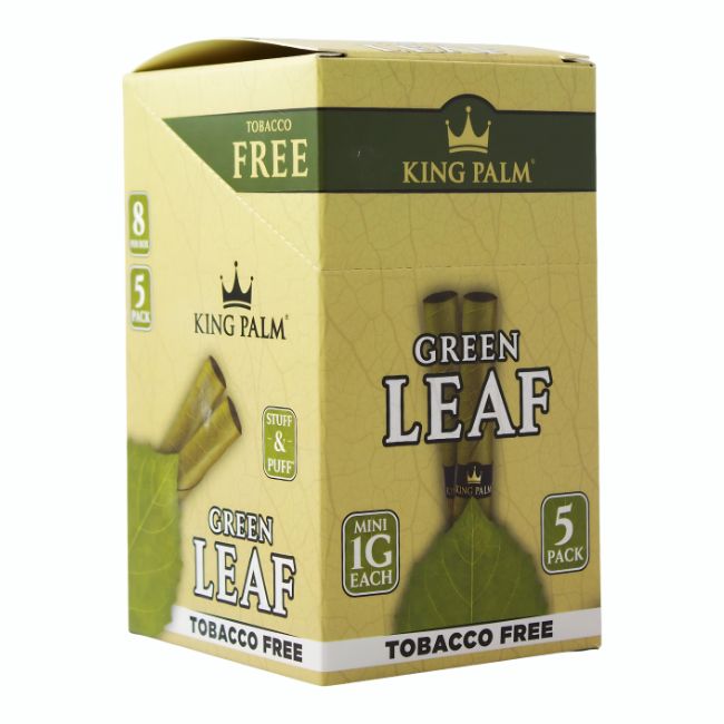 KING PALM GREEN LEAF TOBACCO FREE CONES 5PK 8CT/ BOX - Image 2