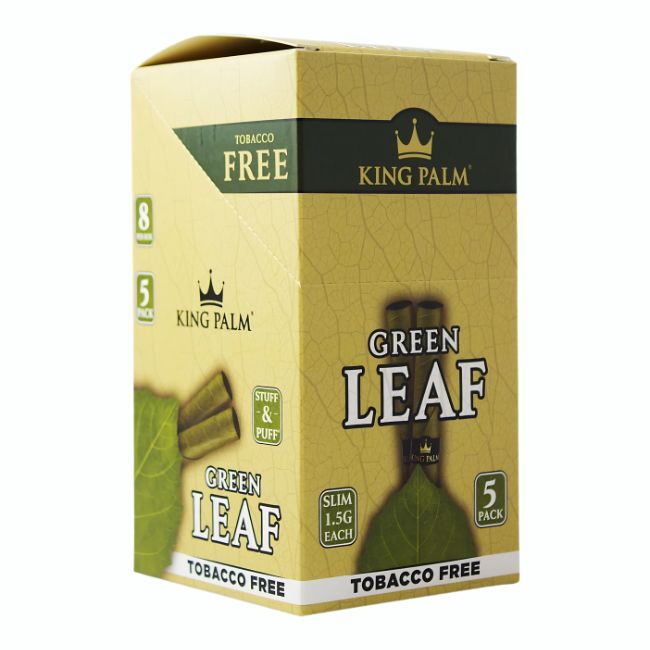 KING PALM GREEN LEAF TOBACCO FREE CONES 5PK 8CT/ BOX - Image 3