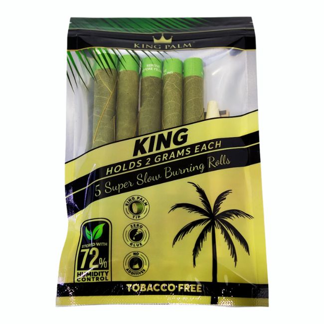 KING PALM GREEN LEAF TOBACCO FREE CONES 5PK 8CT/ BOX - Image 4