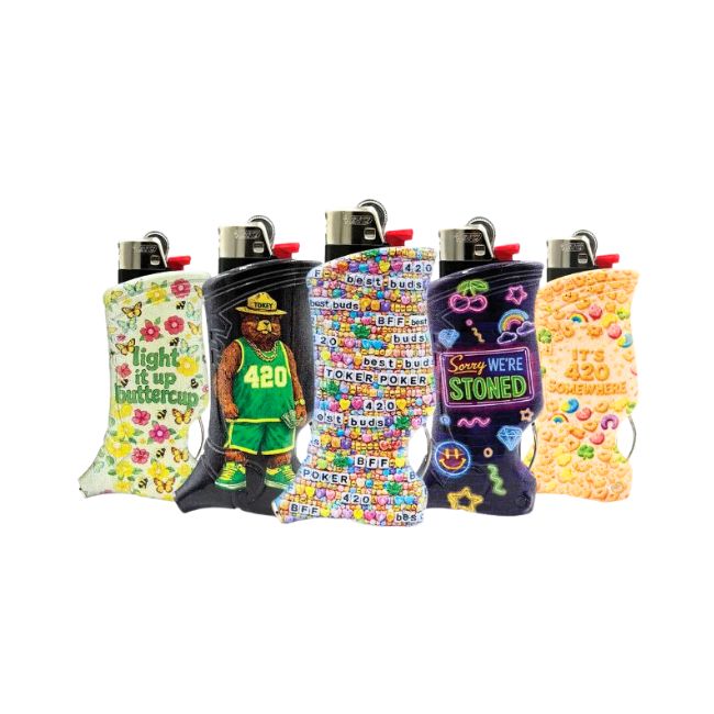 TOKER POKER POKE IT .PACK IT. PUFF.IT PAAS IT. BIC (BEST BUDS-WILDERNESS-SPIRIT ANIMAL) ASSORTED DESIGN 25CT/ DISPLAY - Image 2