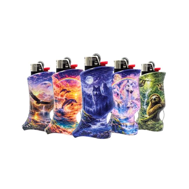 TOKER POKER POKE IT .PACK IT. PUFF.IT PAAS IT. BIC (BEST BUDS-WILDERNESS-SPIRIT ANIMAL) ASSORTED DESIGN 25CT/ DISPLAY - Image 3