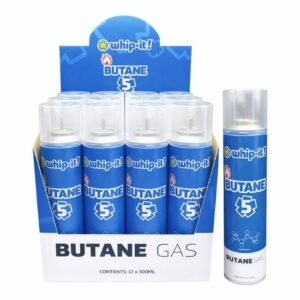 WHIPITBUTANE5X001 WHIP IT BUTANE GAS 5X (300ML) 12CT/ BOX