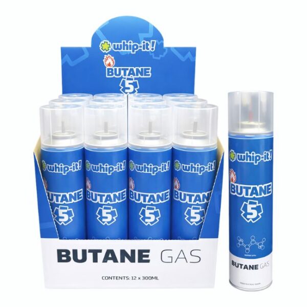 WHIP IT BUTANE GAS 5X (300ML) 12CT/ BOX