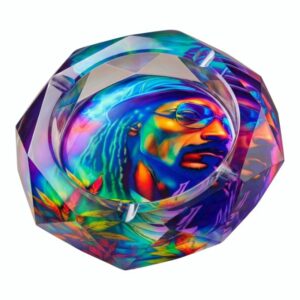 WPM810 OILSEED SNOOP DOGG HEAVY DUTY MEDIUM GLASS ASHTRAY