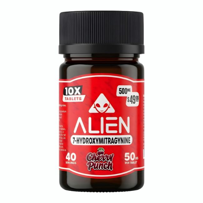 ALIEN 7-HYDROXY 50MG PER TABLET 10CT/ JAR (PRE PRICED $49.99)