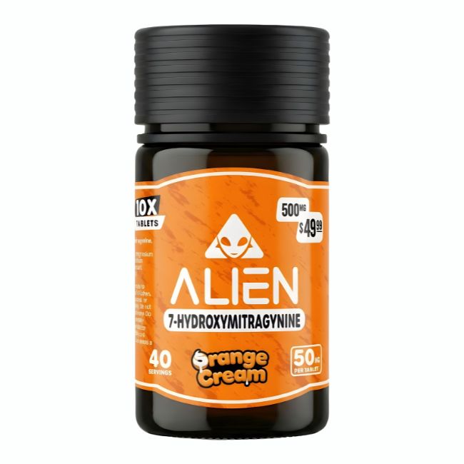 ALIEN 7-HYDROXY 50MG PER TABLET 10CT/ JAR (PRE PRICED $49.99)